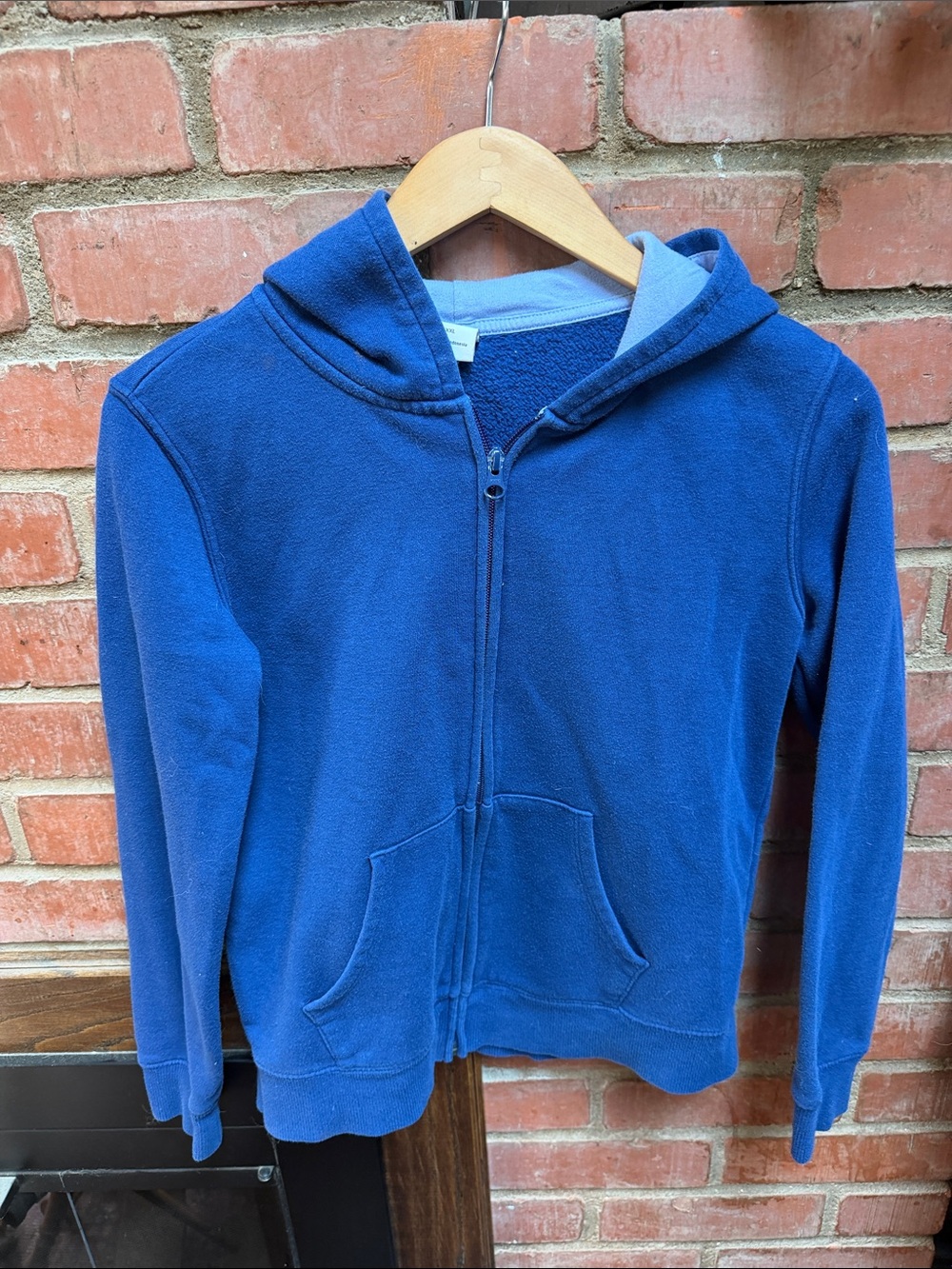 Amazon Essentials Kids Blue Fleece Full Zip Hoodie